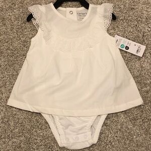 Carter’s White dress sunsuit - NWT